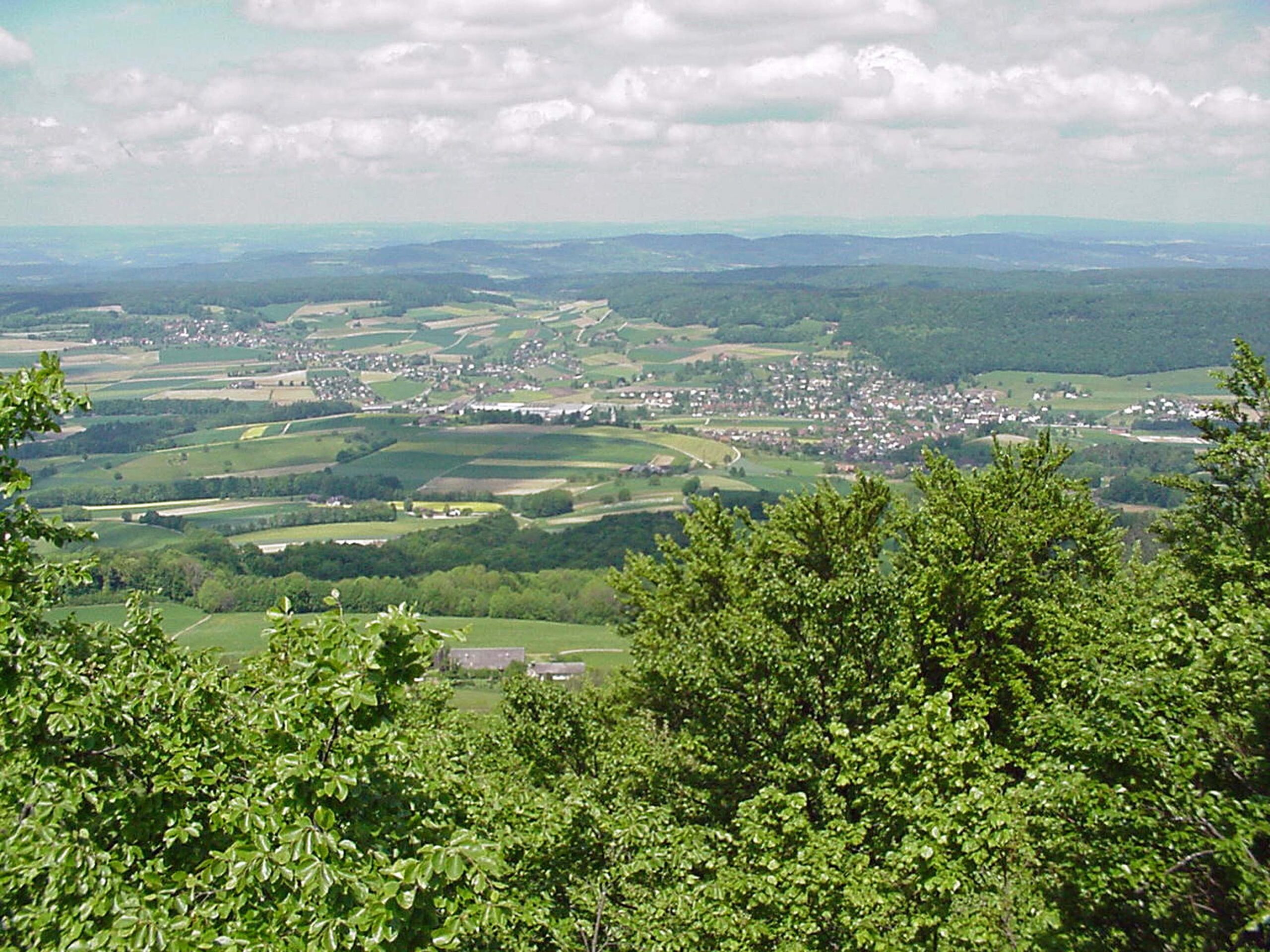 Aussicht von Lägern auf Ehrendingen